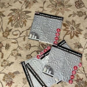 Silver Soft Adhesive Wall Tiles 5 pc